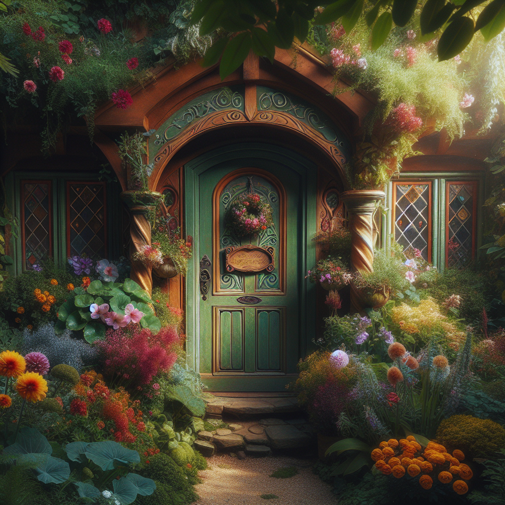 Drzwi zewnętrzne, które mówią „Witaj w pięknym domu”